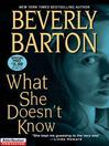 What She Doesn't Know (eBook)